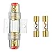 BOJACK 4-8 Gauge AWG in-line 100A AGU Fuse Holder with 100 Amp AGU Fuses for Car Audio, Alarm, Amplifier, Compressors, Waterproof Inline Fuse Holders (100A)