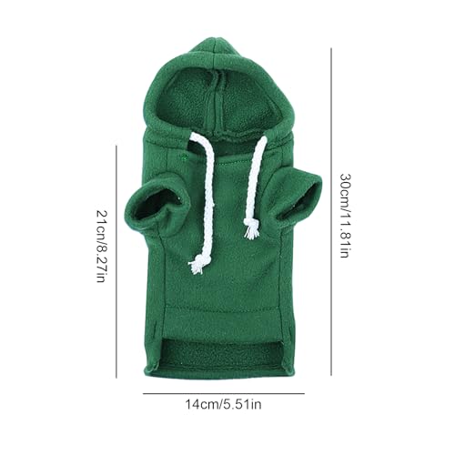 Sudadera con capucha para hurón y hámster ajustable en color gris 6