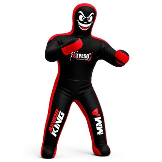 Stylso Wrestling Dummy for Kids - Ultimate Boys Training Companion for Grappling, Jiu Jitsu, BJJ, MMA, Judo, Karate - Unleash Your Potential with Our Youth Practice Buddy (Black, 4ft / 48 Inches)