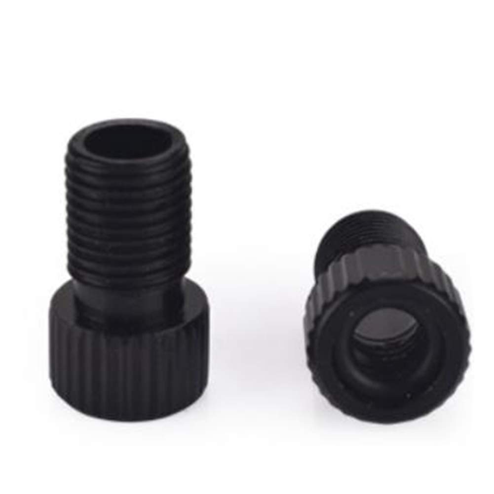 Bloepum 50PCS Converter Road Bike Bicycle Accessories Cycle Pump Tube Switch Mouth Bike Valve Adapter Black