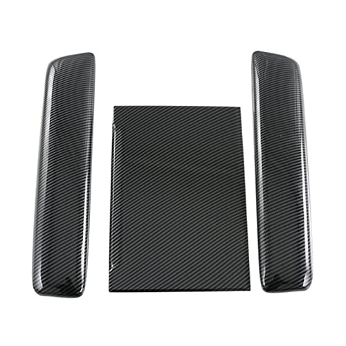 FANGFANGWAN 3 Piezas Armadillas de automóviles Caja de Almacenamiento Centro Consola Arm DE Arma DE Arma Cubierta TIR Fibra DE Carbono Abdominales Cubierta Ajuste for Toyota FIT for Sienna Cover