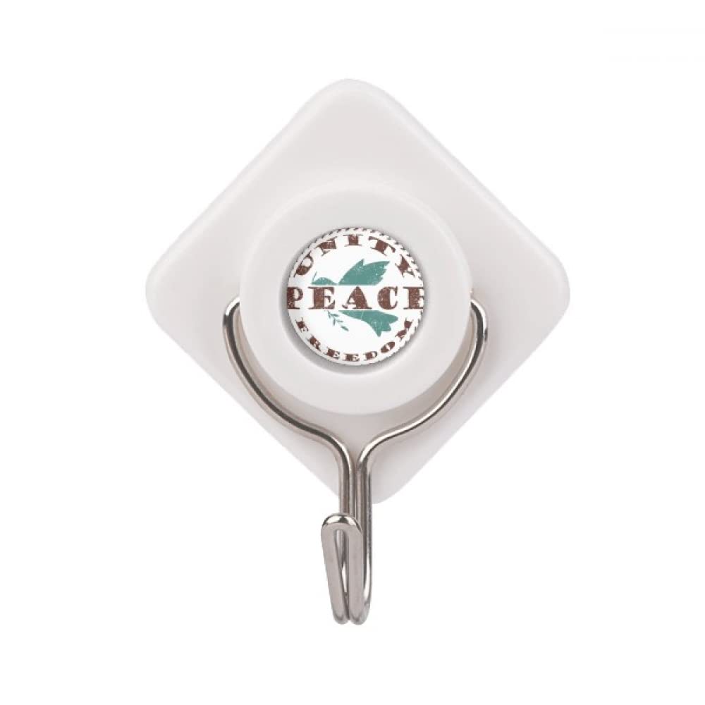 No No Olive Branch Peace Freedom Symbol Adhesive Wall Hooks