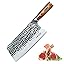 FULLHI Coltello da chef, mannaia forgiata per la cucina di casa, coltello da cucina in acciaio ad alto tenore di carbonio per il taglio di carne e verdure (Coltello da chef da