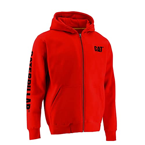 Caterpillar mens Full Zip Hoodies With Front Pouch Pockets Iconic Workwear Logo and S3 Cord Management product thumbnail 14