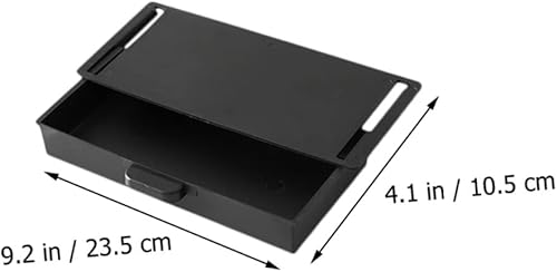 Miniatura 8 de EXCEART Caja de almacenamiento sin perforaciones, cajón de escritorio, cajón de escritorio, bandeja adhesiva para lápices, cajón debajo del