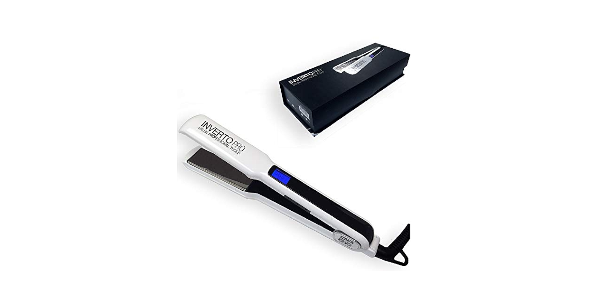 Professional Hair Straightener ホワイト Amazon.com : Professional Flat Iron Hair Straightener (220V