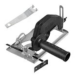 SIXRUN 0 Bis 45 Grad Winkelverstellbare Positionierungshalterung Metall-Winkelschleifer Retrofit-Schneidemaschinenhalterung 0 Bis 40 Mm Tiefe für 100 125 Mm Schleifer-Schneidschlitzen (Halterung und