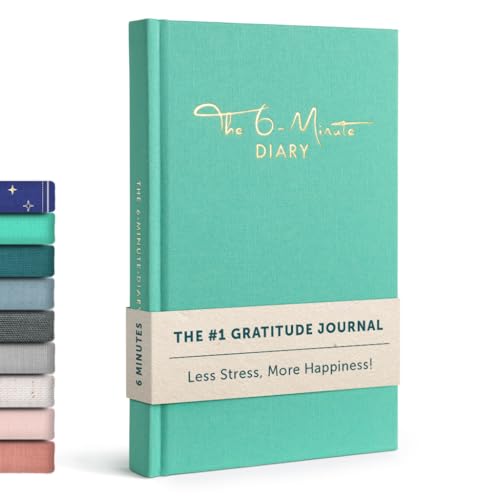 UrBestSelf 6-Minuten Diario de Gratitud (Inglés) - Más Bienestar y Autoconocimiento + Diario Personal - Mindfulness, Meditación, Journaling Notebook para Adultos 2026