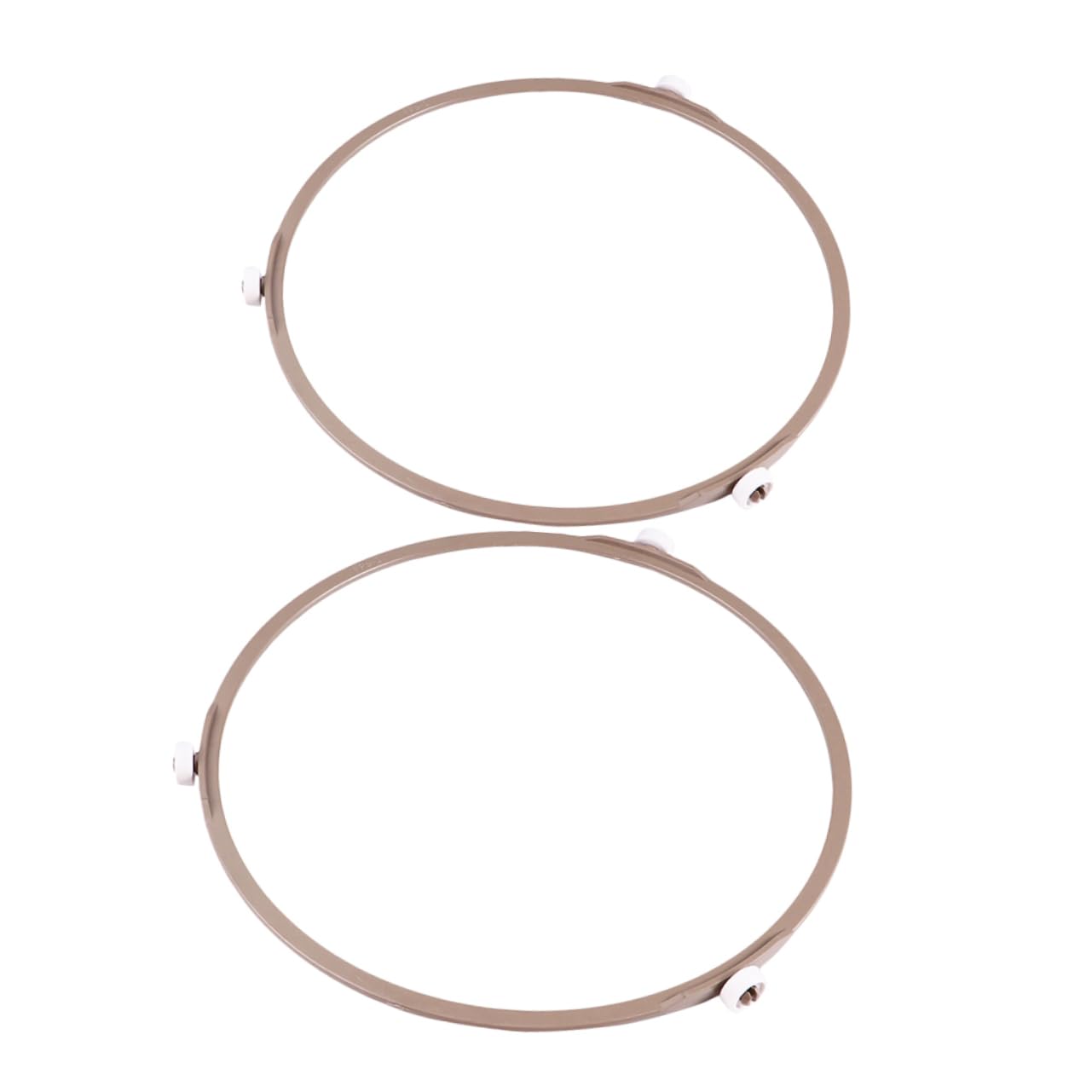 SEWACC 2pcs Microwave Turntable Ring Microwave Rotating Turntable Ring Microwave Replacement Parts Turntable for Microwave Turntable Ring for Microwave Oven Microwave Plate Roller Plastic