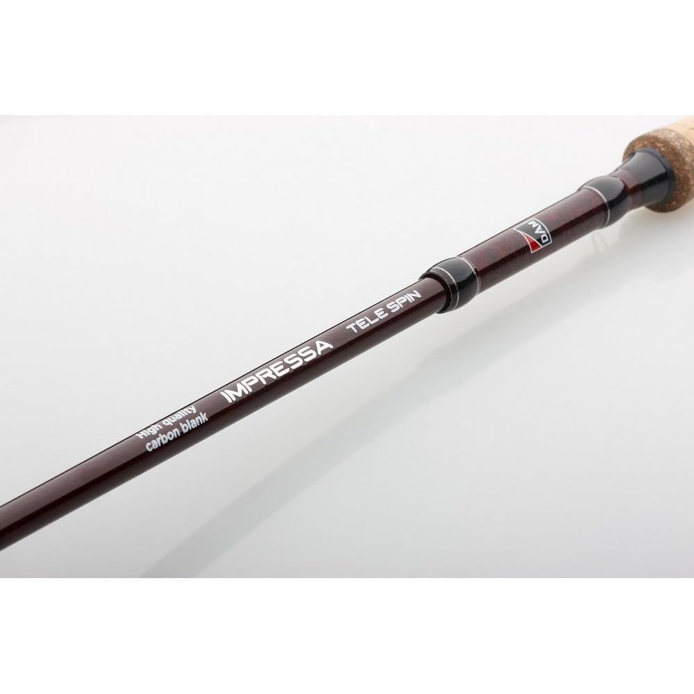 DAM Impressa Tele Spinning Combo, wędka słodkowodna, kołowrotek, sandacz, mocna, lekka i wszechstronna, czarna, 2,40 m umiarkowana szybka wędka, kołowrotek o rozmiarze 3000