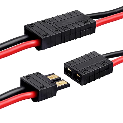 Hobbypark Rc Battery/Charger Adapter Connector For Traxxas To Tamiya Plugs With 14Awg Gauge Wire #TOP4