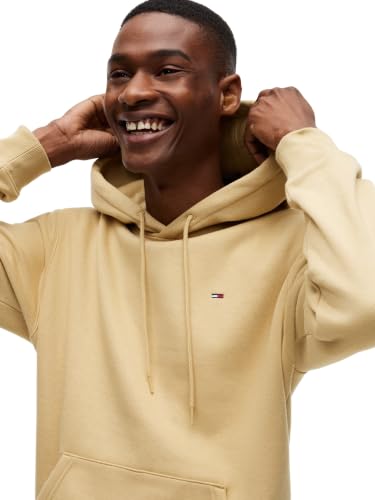 Tommy Jeans Herren Kapuzenpullover TJM Reg S Flag Dm0Dm20742, Beige (Sandy Beige), 4XL – Ansicht 3