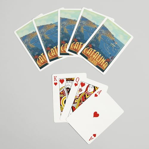Lantern Press Naipes Poker Catalina Island 52 Cartas miniatura 7