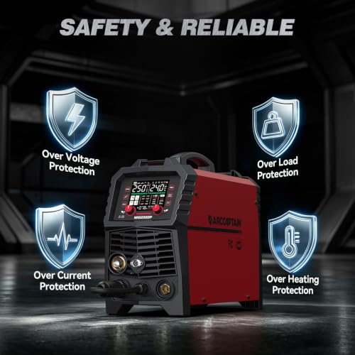 Image of ARCCAPTAIN Double Pulse MIG Welder 250A 8-in-1 Aluminum Welding MIG250DP