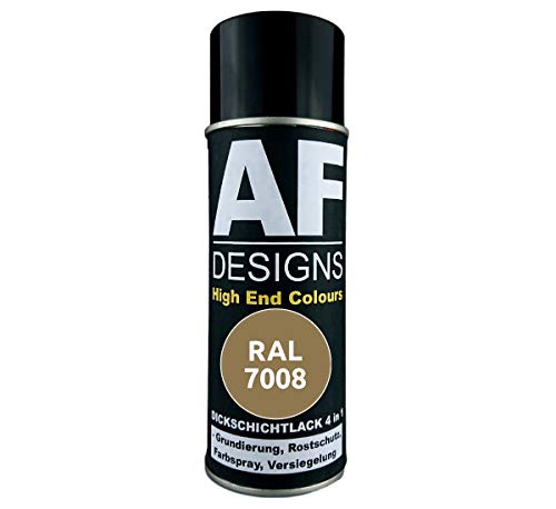 4 IN 1 Ral 7008 Khakigrau Dickschichtlack Laca Spray Lata de Aerosol