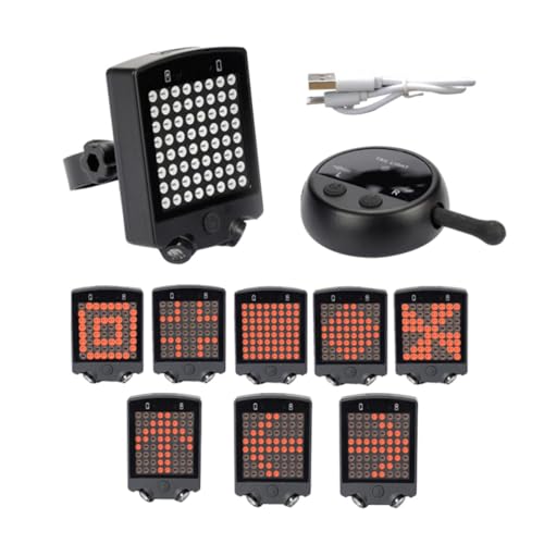 Luz de señal inalámbrica para bicicleta evita accidentes con intermitentes led usb