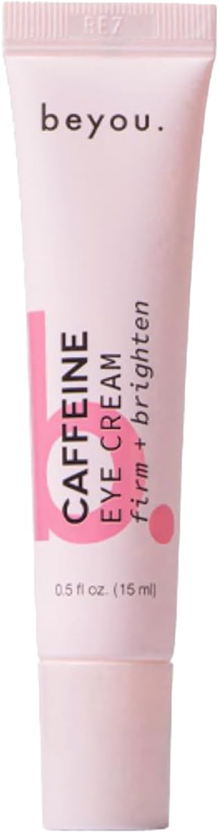 Beyou. Crema para ojos con cafeína – K-Beauty Clean Skin Care – Crema hidratante antienvejecimiento debajo de los ojos con cafeína y ácido hialurónico – Reduce la hinchazón, las ojeras y las líneas finas – Cuidado de la piel coreano – 0.5 oz