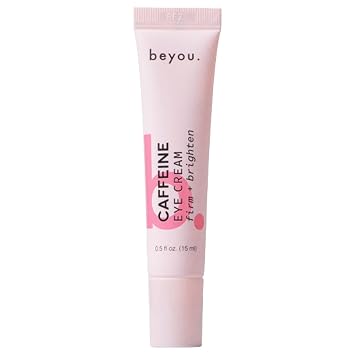 Beyou. Caffeine Eye Cream K-Beauty Clean Skin Care Anti-Aging Hydrating Under Eyes Cream with Caffeine and Hyaluronic Acid Reduces Puffiness, Dark Circles & Fine Lines Korean Skincare 0.5 oz