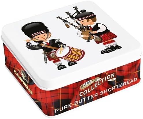 Campbells Shortbread Pure Butter Fingers - 90G Pipers Tin - N/A - 90G