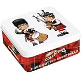 Campbells Shortbread Fingers Pipers Tin 3.2 Oz (90g) - Pure Butter Scottish Shortbread Cookies from Scotland, Crumbly Butter Fingers, British Tea Biscuits & Snacks, Scottish Treats in Gift Tin