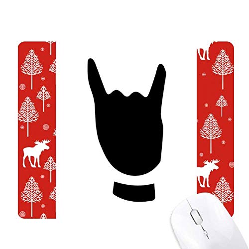 Silhouette de souris de Noël en bois pour décorer votre table de fête et forêt d'hiver
