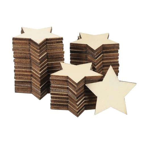 PATIKIL 35mm Wooden Stars