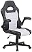 Silla Racing John En Cuero Sintético & Tejido En Tela I Silla Gamer Regulable En Altura & Giratoria I Silla De Oficina Acolchada I Color:, Color:Blanco