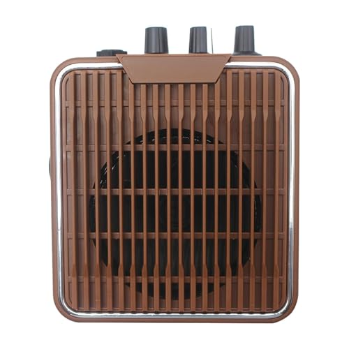 Qialexicon エレキギター アンプ アンプ スピーカー 充電式アンプ 5ワット 練習用, 茶色