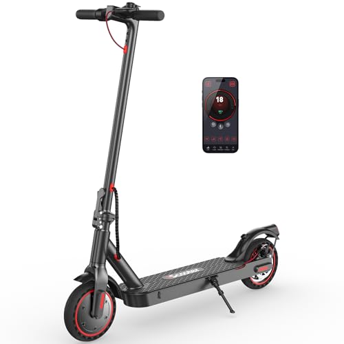 Image of iScooter Electric Scooter Adults, 18 /15 /12 Miles Long Range,22 /19 /18 Mph Top Speed, Commuting Electric Scooter with Cruise Control, Double Braking Systems Escooter for Adults and Teens