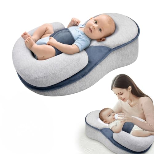 Consejos para Comprar Sillones de lactancia los mejores 5. 44 iuscacey Almohada En Cuña para Bebé para Reflujo Y Regurgitación - Sillón Ajustable, Inclinación De 15°, Esenciales para Recién Nacidos, Apoyo A La Lactancia, Comodidad...