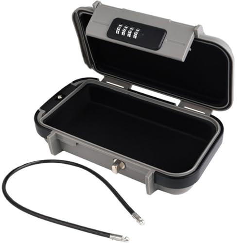 Safe Box Portable Lock Box 4 Digit Combination Security Case Lock Box With Removable Wire Travel Safe Box