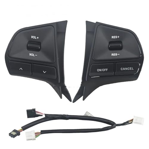 Boutons de volant pour KIA Rio 2011-2016 avec commande de vitesse et Bluetooth