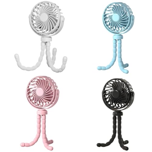 Image of STARQ Octopus Fan, Flexible Multi-Arm Personal Fan with 360 Adjustable Heads, USB Rechargeable Portable Cooling Fan for Home, Office, and Travel (Colour As Per Availablity)