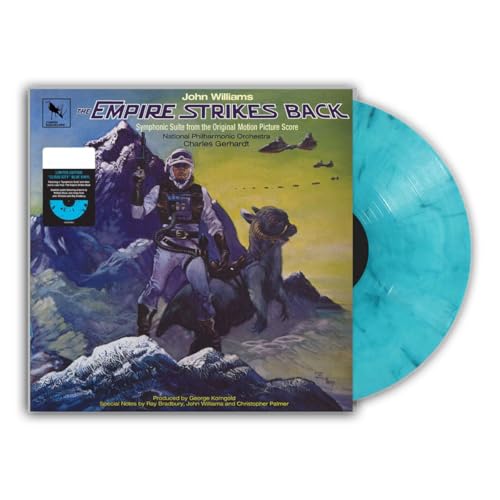 Album Art for The Empire Strikes Back Symphonic Suite, Original Motion Picture Score, Limited Edition Cloudy City Blue Vinyl LP by National Philharmonic Orchestra