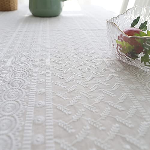 Nappe fait main rectangulaire dentelle macramé pour table terne - 5