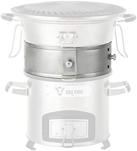 BBQ-Toro Power Ring do pieca rakietowego, stal nierdzewna, Ø 25-35 x 8,5 cm