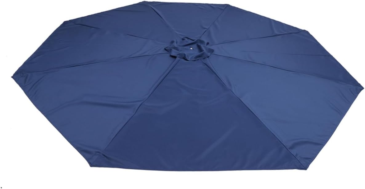Replacement Canopy for Patio Umbrella Durable Polyester Cloth UV Protective Outdoor Canopy Suitable for Various Umbrella Frames for Patios and Beaches Ribs