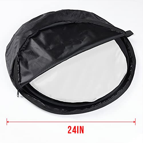 Koopro 5’×7’ Collapsible Twist Background Double-Sided Pop Up Flex Backdrops Chroma Black & White Portrait Screen Professional Video Photography and Television Studio Props with Carrying Case - Image 4