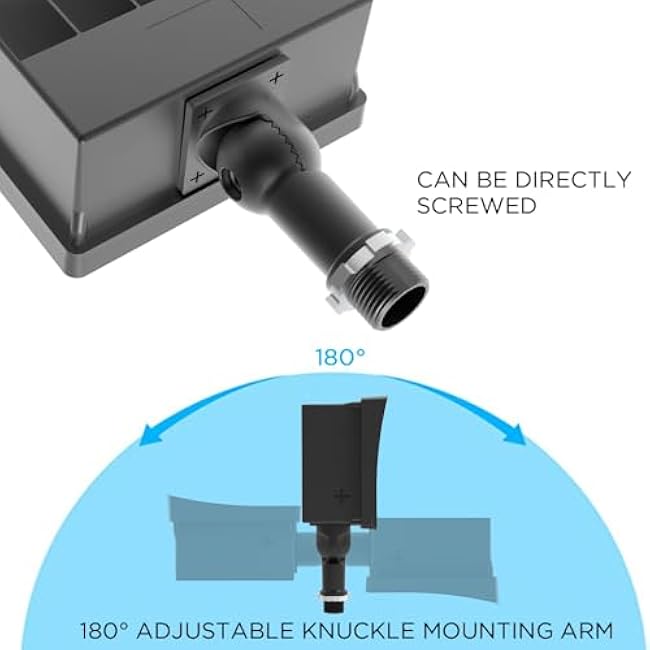 LED Flood Light 15W Residential Wall Pack Knuckle Mount Outdoor LED Security Light for Porch Garden Yard and Garage 1800LM 5000K Daylight 100-277V ETL Listed IP65 Waterproof
