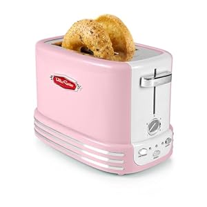 Nostalgia Retro Wide 2-Slice Toaster, Vintage...