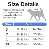 MASBRILL Hundegeschirr Grosse Hunde, Anti Zug Geschirr Hunde Brustgeschirre Einstellbar und Reflektierend, Weich Atmungsaktiv Gepolstert Hundegeschirr mit Grifff für Walken(Schwarz L)