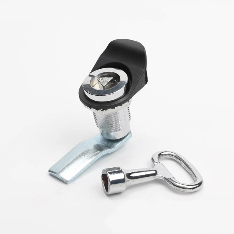 亜鉛合金普通MS816三角形キーミニカムロック三角形電気キャビネットダストビンロックプルタンメールボックスメタルジムロック1個。