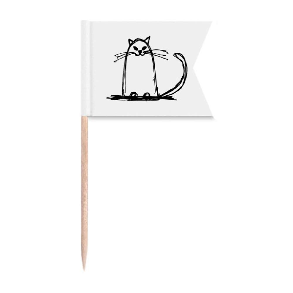 Gâteau de fête DIYlab Sourire de Chat frisés plaque de fromage et cure-dent cake topper
