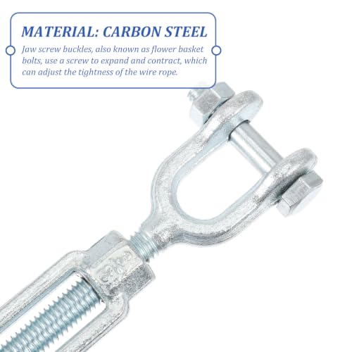 iabasenice Turnbuckle Posicionamiento Tensión Cuerda de Acero Carbono Quijada Ajustable y Práctico para Líneas Eléctricas de Alta Tensión miniatura 3