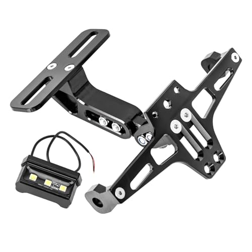 Support Plaque Moto Ajustable Anti Vibration pour XL 1000 LED