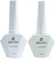 Kit 2 Rendas Esmalte em Gel Branco Cintilante Perolado 20ml