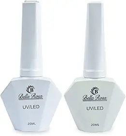 Kit 2 Rendas Esmalte em Gel Branco Cintilante Perolado 20ml