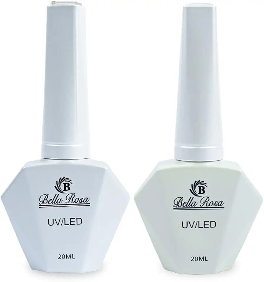 Kit 2 Rendas Esmalte em Gel Branco Cintilante Perolado 20ml