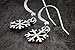 Sterling Silver Little Snowflake Earrings - SMALL, Lightweight - Snow, Winter, Handmade, Solid .925