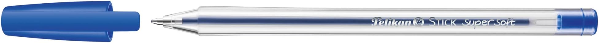 Stick Ballpoint Pen Super Soft, 12 Pieces, blue